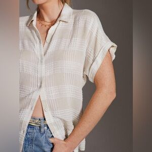 Anthropologie Cloth & Stone Buttondown Surf Shirt - XS